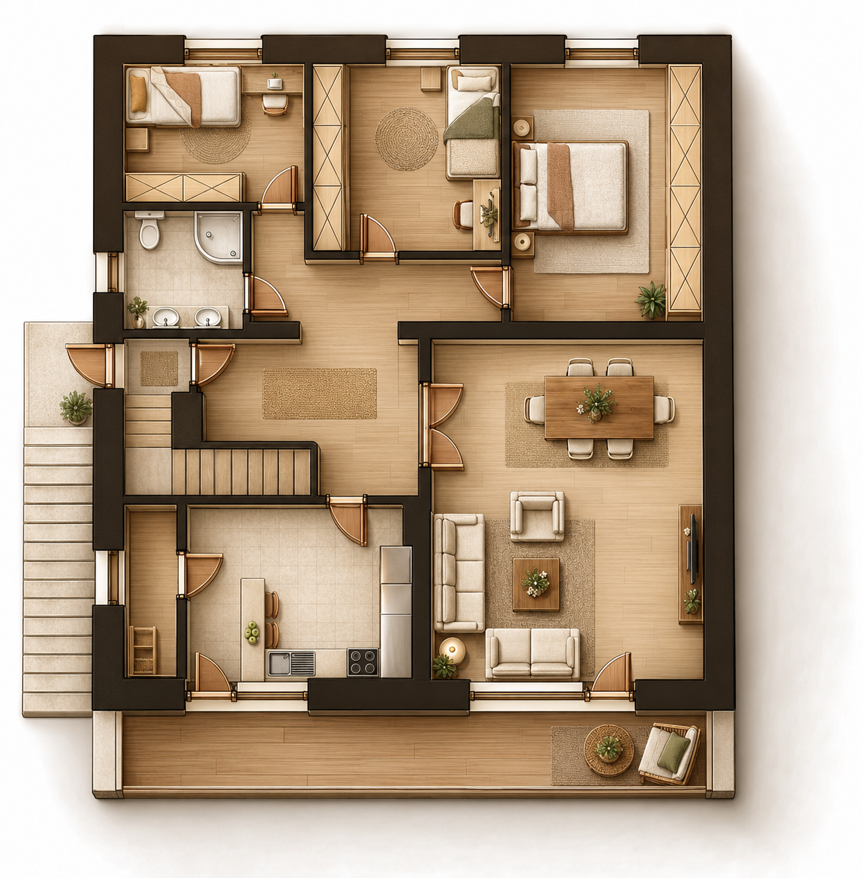 Predaj 4 izbový byt, 104 m2 , Trstín - Cena: 147.000€
